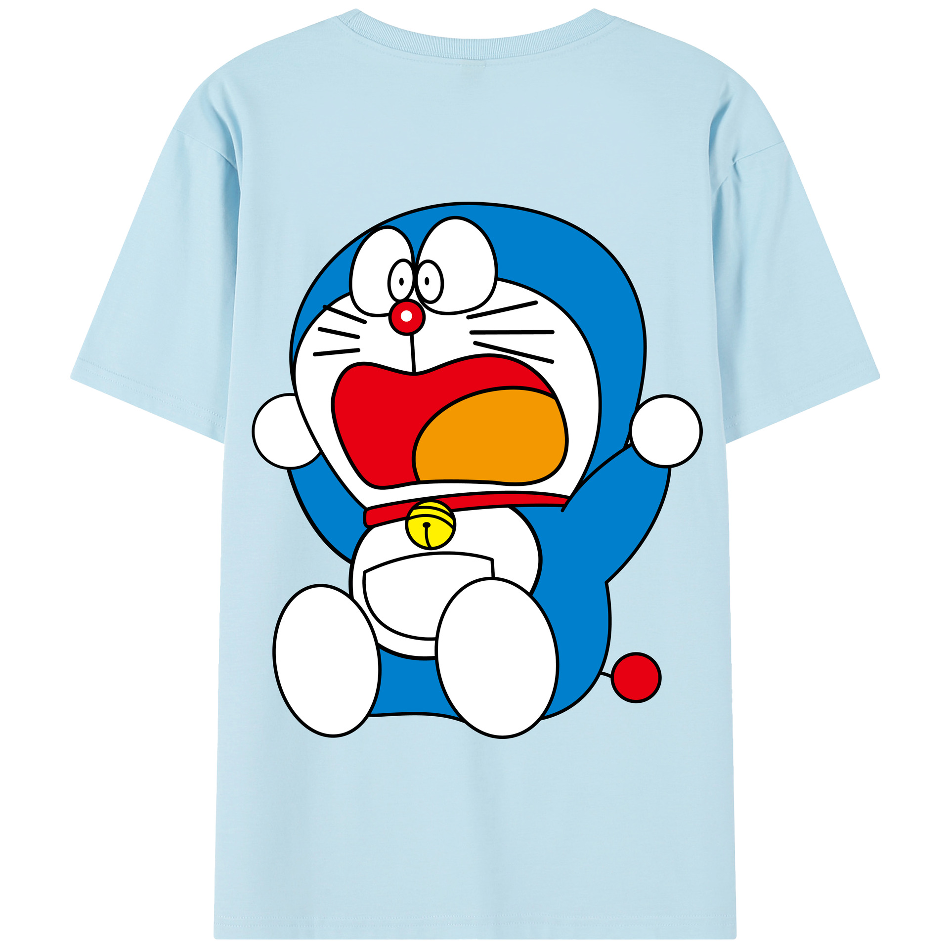 （画像用） ドラえもん Doraemon 綿100％半袖Tシャツ（背面プリント）